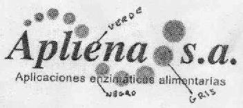 Imagen de APLIENA S.A. APLICACIONES ENZIMATICAS ALIMENTARIAS
