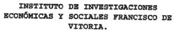 Imagen de INSTITUTO DE INVESTIGACIONES ECONOMICAS Y SOCIALES FRANCISCO DE VITORIA