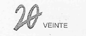 Imagen de 20 VEINTE