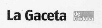 Imagen de LA GACETA DE CORDOBA