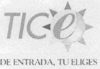 Imagen de TICE DE ENTRADA, TU ELIGES