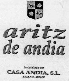Imagen de ARITZ DE ANDIA EMBOTELLADO POR CASA ANDIA,S.L. BILBAO-SPAIN