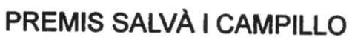 Imagen de PREMIS SALVA I CAMPILLO