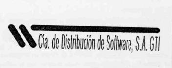 Imagen de CIA. DE DISTRIBUCION DE SOFTWARE, S.A. GTI