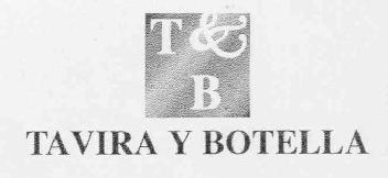 Imagen de T & B TAVIRA Y BOTELLA