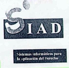 Imagen de SIAD SISTEMAS INFORMATICOS PARA LA APLICACION DEL DERECHO