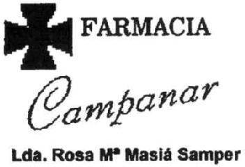 Imagen de FARMACIA CAMPANAR LDA. ROSA MARIA MASIA SAMPER
