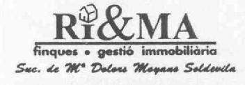 Imagen de RI&MA FINQUES O GESTIO INMOBILIARIA SUC. DE M DOLORS MOYANO SOLDEVILA