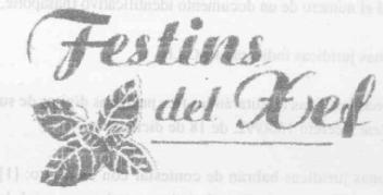 Imagen de FESTINS DEL XEF