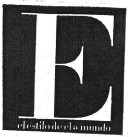Imagen de E EL ESTILO DE EL MUNDO