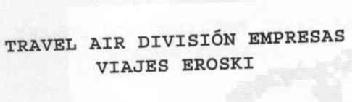 Imagen de TRAVEL AIR DIVISION EMPRESAS VIAJES EROSKI