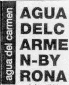 Imagen de AGUA DEL CARMEN BY RONA AGUA DEL CARMEN AGUA DELC ARME N-BY RONA