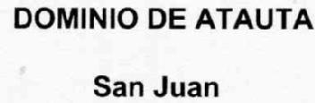 Imagen de DOMINIO DE ATAUTA SAN JUAN