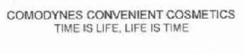 Imagen de COMODYNES CONVENIENT COSMETICS TIME IS LIFE. LIFE IS TIME