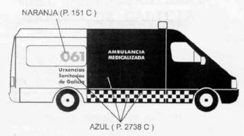 Imagen de 061 URXENCIAS SANITARIAS DE GALICIA AMBULANCIA MEDICALIZADA
