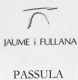 Imagen de JAUME I FULLANA PASSULA
