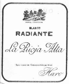 Imagen de BLANCO RADIANTE LA RIOJA ALTA SOCIEDAD DE COSECHEROS DE VINO HARO