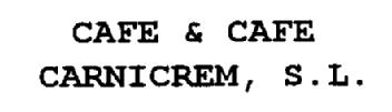 Imagen de CAFE & CAFE CARNICREM, S.L