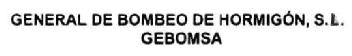 Imagen de GENERAL DE BOMBEO DE HORMIGON, S.L. GEBOMSA