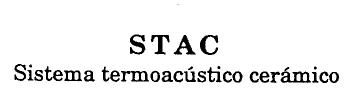 Imagen de STAC SISTEMA TERMOACUSTICO CERAMICO