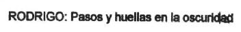 Imagen de RODRIGO: PASOS Y HUELLAS EN LA OSCURIDAD