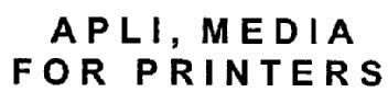 Imagen de APLI, MEDIA FOR PRINTERS