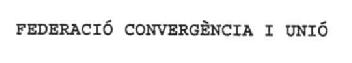 Imagen de FEDERACIO CONVERGENCIA I UNIO