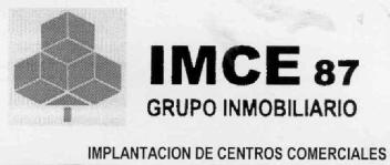 Imagen de IMCE 87 GRUPO INMOBILIARIO IMPLANTACION DE CENTROS COMERCIALES