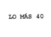 Imagen de LO MAS 40