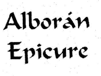 Imagen de ALBORAN EPICURE