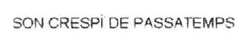 Imagen de SON CRESPI DE PASSATEMPS