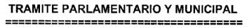 Imagen de TRAMITE PARLAMENTARIO Y MUNICIPAL