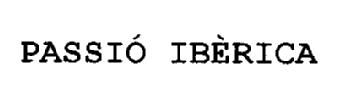 Imagen de PASSIO IBERICA