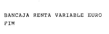 Imagen de BANCAJA RENTA VARIABLE EURO FIM
