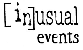 Imagen de (IN)USUAL EVENTS