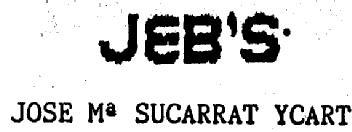 Imagen de JEB'S JOSE MARIA SUCARRAT YCART