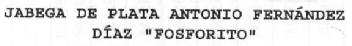 Imagen de JABEGA DE PLATA ANTONIO FERNANDEZ DIAZ 