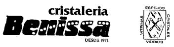 Imagen de CRISTALERIA BENISSA DESDE 1971 ESPEJOS, VIDRIOS, VITRINAS, CRISTALES