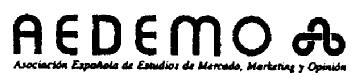 Imagen de AEDEMO ASOCIACION ESPAÑOLA DE ESTUDIOS DE MERCADO, MARKETING Y OPINION