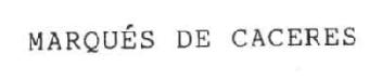 Imagen de MARQUES DE CACERES