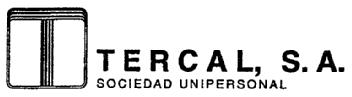 Imagen de TERCAL, S.A. SOCIEDAD UNIPERSONAL