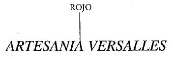 Imagen de ARTESANIA VERSALLES