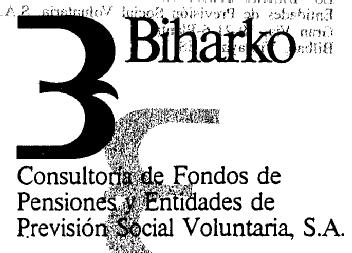 Imagen de B BIHARKO CONSULTORIA DE FONDOS DE PENSIONES Y ENTIDADES DE PREVISION SOCIAL VOLUNTARIA, S.A