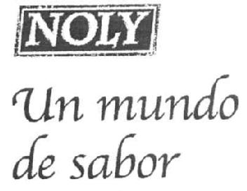 Imagen de NOLY UN MUNDO DE SABOR