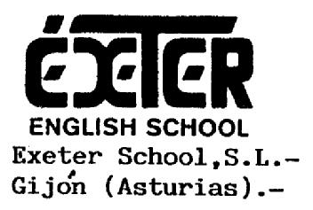 Imagen de EXETER ENGLISH SCHOOL EXETER SCHOOL, S.L.- GIJON (ASTURIAS).-