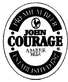 Imagen de PREMIUM BEER JOHN COURAGE AMBER BEER ESTABLISHED 1787