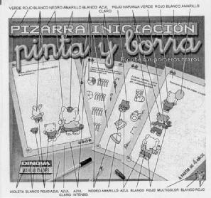 Imagen de DINOVA MANUALIDADES PIZARRA INICIACION PINTA Y BORRA ESCRIBE TUS PRIMEROS TRAZOS