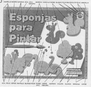 Imagen de DINOVA RECREATIVOS ESPONJAS PARA PINTAR