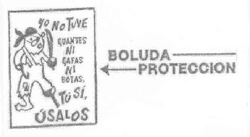 Imagen de YO NO TUVE GUANTES NI GAFAS NI BOTAS TU SI USALOS BOLUDA PROTECCION
