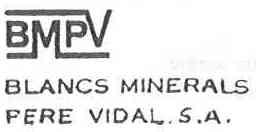 Imagen de BMPV BLANCS MINERALS PERE VIDAL, S.A
